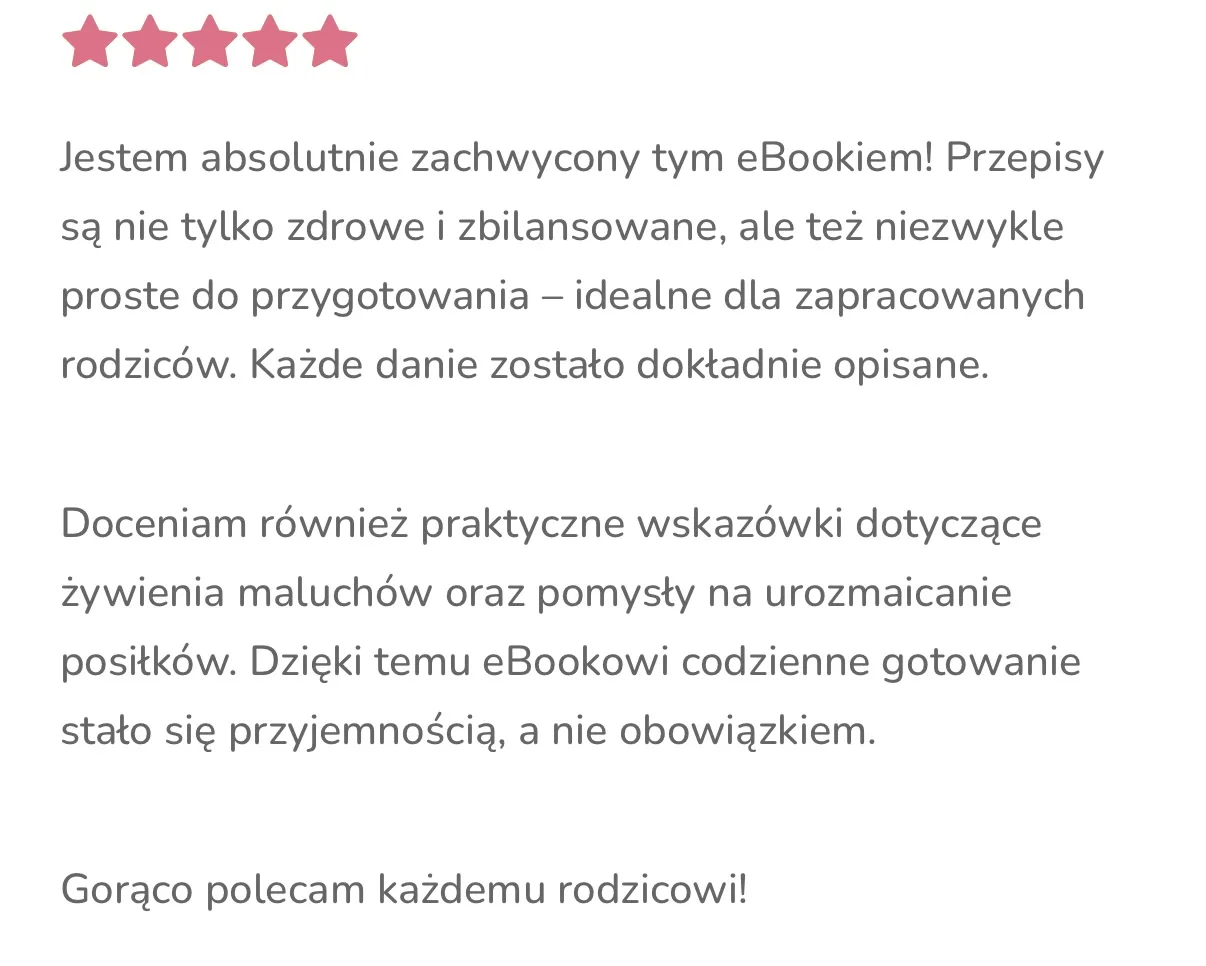 Opinia rodzica: zdrowe przepisy proste do przygotowania