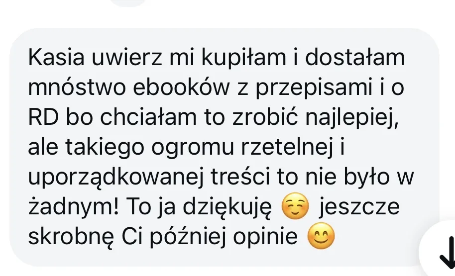 Opinia o rzetelnej i uporządkowanej treści ebooka